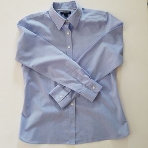 Lands End, Blue, Button Down, Size 6